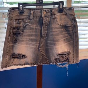 Light black jean skirt